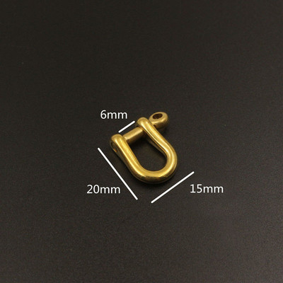 Carabinier din alamă solidă D Bow Catful Fob Breloc breloc cârlig șurub îmbinare conector cataramă