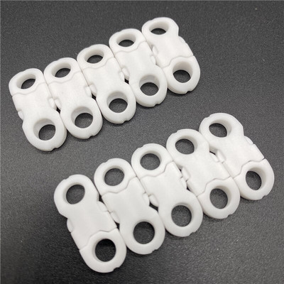 10 τμχ/Παρτίδα 8mm Στρογγυλή εσωτερική διάμετρος πλάγιας απελευθέρωσης για βραχιόλι Paracord Πλαστική πόρπη DIY Πόρπη απελευθέρωσης κατοικίδιων