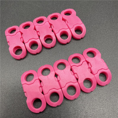 10 τμχ/Παρτίδα 8mm Στρογγυλή εσωτερική διάμετρος πλάγιας απελευθέρωσης για βραχιόλι Paracord Πλαστική πόρπη DIY Πόρπη απελευθέρωσης κατοικίδιων