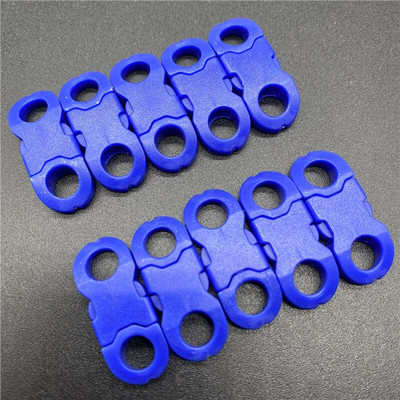 10 τμχ/Παρτίδα 8mm Στρογγυλή εσωτερική διάμετρος πλάγιας απελευθέρωσης για βραχιόλι Paracord Πλαστική πόρπη DIY Πόρπη απελευθέρωσης κατοικίδιων