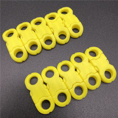 10 τμχ/Παρτίδα 8mm Στρογγυλή εσωτερική διάμετρος πλάγιας απελευθέρωσης για βραχιόλι Paracord Πλαστική πόρπη DIY Πόρπη απελευθέρωσης κατοικίδιων