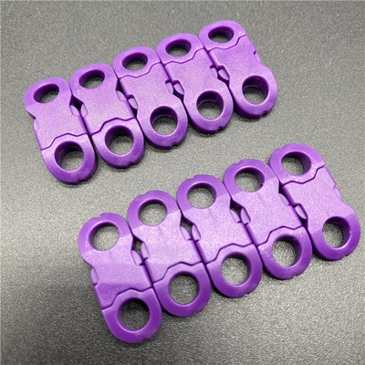 10 τμχ/Παρτίδα 8mm Στρογγυλή εσωτερική διάμετρος πλάγιας απελευθέρωσης για βραχιόλι Paracord Πλαστική πόρπη DIY Πόρπη απελευθέρωσης κατοικίδιων