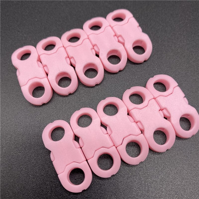 10 τμχ/Παρτίδα 8mm Στρογγυλή εσωτερική διάμετρος πλάγιας απελευθέρωσης για βραχιόλι Paracord Πλαστική πόρπη DIY Πόρπη απελευθέρωσης κατοικίδιων