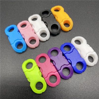 10 τμχ/Παρτίδα 8mm Στρογγυλή εσωτερική διάμετρος πλάγιας απελευθέρωσης για βραχιόλι Paracord Πλαστική πόρπη DIY Πόρπη απελευθέρωσης κατοικίδιων