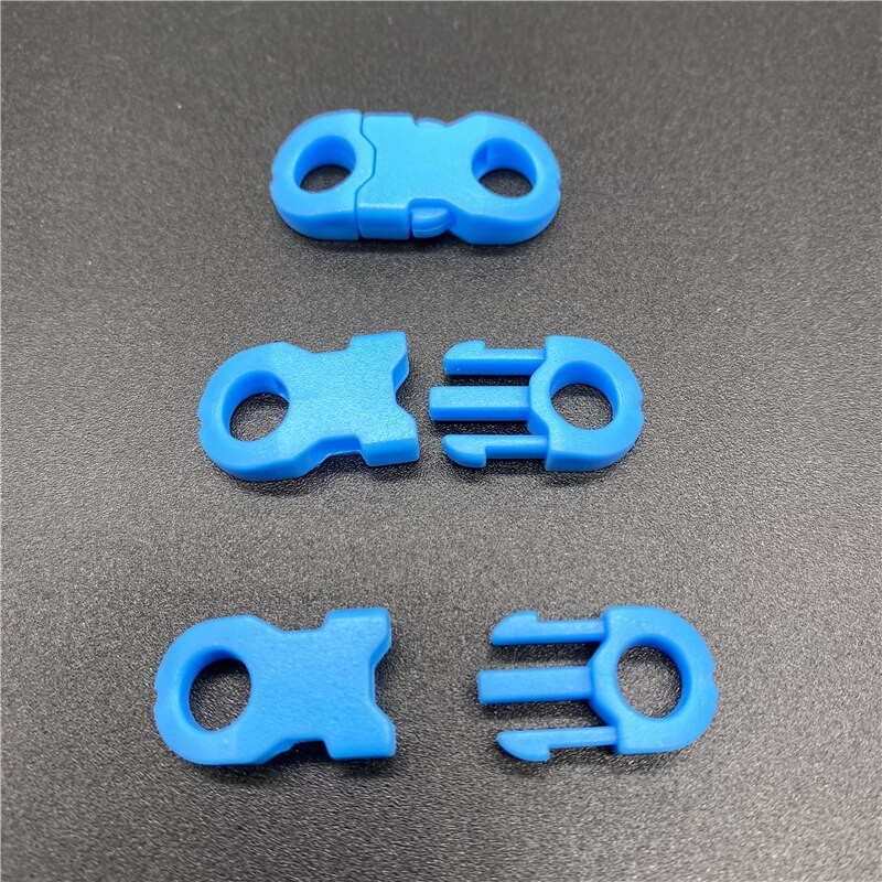 10 τμχ/Παρτίδα 8mm Στρογγυλή εσωτερική διάμετρος πλάγιας απελευθέρωσης για βραχιόλι Paracord Πλαστική πόρπη DIY Πόρπη απελευθέρωσης κατοικίδιων