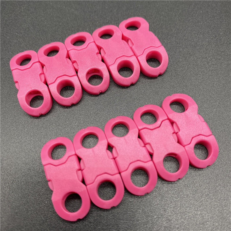 10 τμχ/Παρτίδα 8mm Στρογγυλή εσωτερική διάμετρος πλάγιας απελευθέρωσης για βραχιόλι Paracord Πλαστική πόρπη DIY Πόρπη απελευθέρωσης κατοικίδιων