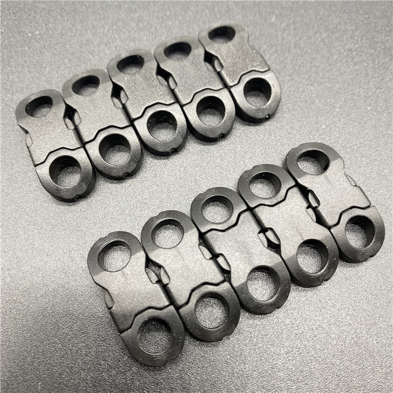 10 τμχ/Παρτίδα 8mm Στρογγυλή εσωτερική διάμετρος πλάγιας απελευθέρωσης για βραχιόλι Paracord Πλαστική πόρπη DIY Πόρπη απελευθέρωσης κατοικίδιων