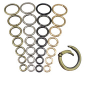 Metaliniai spyruokliniai vartai O žiedas atidaromas raktų pakabukas odinis rankdarbių krepšio diržo sagtis gaidukas užsegimo segtuko jungtis „pasidaryk pats“ priedas