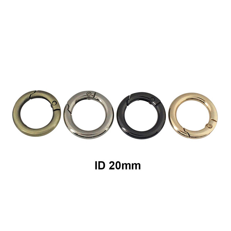 Metaliniai spyruokliniai vartai O žiedas atidaromas raktų pakabukas odinis rankdarbių krepšio diržo sagtis gaidukas užsegimo segtuko jungtis „pasidaryk pats“ priedas