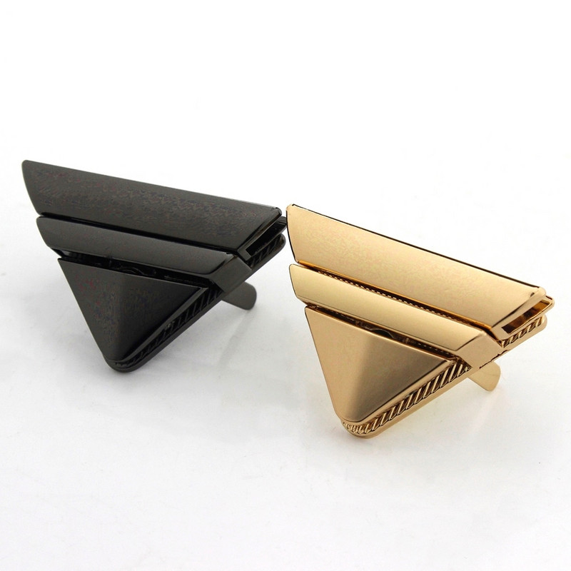 1kom Metalni trokut Press Lock Modni prekidač Brava za DIY torbicu Torbica Torbica Prtljaga Hardver Zatvaranje torbe Dijelovi Dodaci