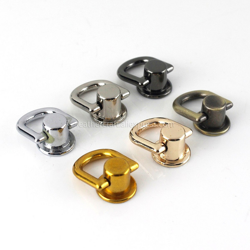 10 komada metalne torbe s bočnim sidrištem s umetkom za vješalice Stezaljke za bočne rubove sidrišta za torbicu s D prstenovima za malu torbicu