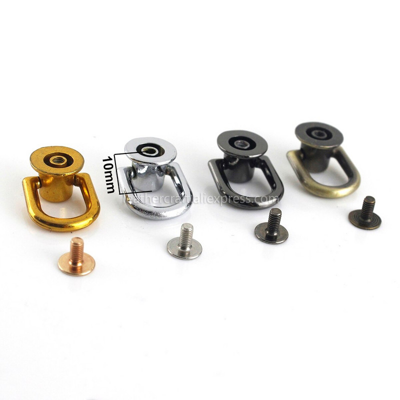 10 komada metalne torbe s bočnim sidrištem s umetkom za vješalice Stezaljke za bočne rubove sidrišta za torbicu s D prstenovima za malu torbicu