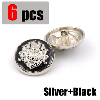 6 kom/set 10-28 mm visokokvalitetni metalni gumbi u britanskom stilu za odjeću Marka kaputa Modni pribor za šivanje Dodaci za odjeću