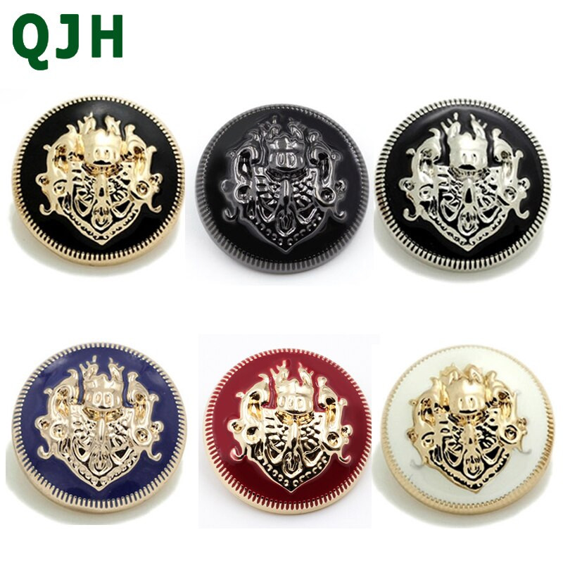 6 kom/set 10-28 mm visokokvalitetni metalni gumbi u britanskom stilu za odjeću Marka kaputa Modni pribor za šivanje Dodaci za odjeću