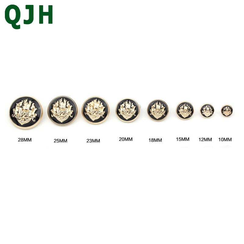 6 kom/set 10-28 mm visokokvalitetni metalni gumbi u britanskom stilu za odjeću Marka kaputa Modni pribor za šivanje Dodaci za odjeću