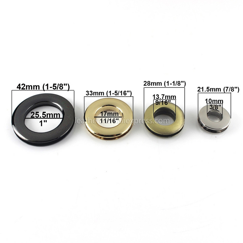 2tk Metallist kruvi taga Aasad seibi tihenditega Nahk Käsitöötarvik kotti rõivaste kingade riiete teksade kaunistus