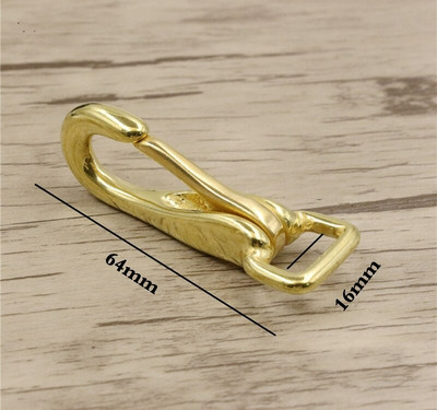 Massiivsest messingist päitsetega konksuga kott Kinnitus koera kaelarihm lemmikloomade jalutusrihm rihm rihm klamber Nahast tarvik