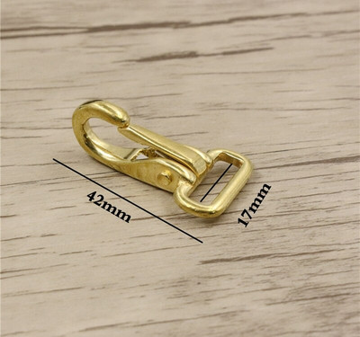 Massiivsest messingist päitsetega konksuga kott Kinnitus koera kaelarihm lemmikloomade jalutusrihm rihm rihm klamber Nahast tarvik