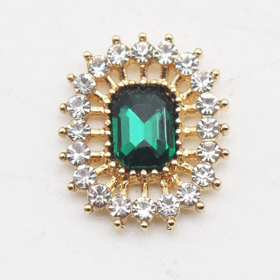 Nauji 10 vnt/partija 17 * 20 mm lydinio stačiakampio stiklo Kalnų krištolas plokščio dugno mygtukų dekoravimas „pasidaryk pats“ plaukų segtuko papuošalų papuošalų priedai