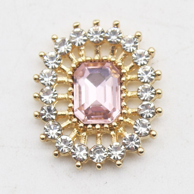 Nauji 10 vnt/partija 17 * 20 mm lydinio stačiakampio stiklo Kalnų krištolas plokščio dugno mygtukų dekoravimas „pasidaryk pats“ plaukų segtuko papuošalų papuošalų priedai