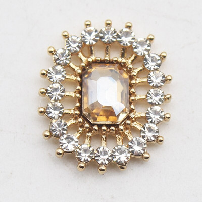 Nauji 10 vnt/partija 17 * 20 mm lydinio stačiakampio stiklo Kalnų krištolas plokščio dugno mygtukų dekoravimas „pasidaryk pats“ plaukų segtuko papuošalų papuošalų priedai