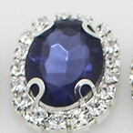 NAUJIENA 10 vnt./rinkinys 20*25MM ovalios akrilo kalnų krištolinio akmens mygtukai užsegamos plokščios nugaros mygtukas, skirtas Scarpbooking Vestuviniams plaukų aksesuarams dekoratyvinis