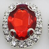 NAUJIENA 10 vnt./rinkinys 20*25MM ovalios akrilo kalnų krištolinio akmens mygtukai užsegamos plokščios nugaros mygtukas, skirtas Scarpbooking Vestuviniams plaukų aksesuarams dekoratyvinis