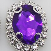 NAUJIENA 10 vnt./rinkinys 20*25MM ovalios akrilo kalnų krištolinio akmens mygtukai užsegamos plokščios nugaros mygtukas, skirtas Scarpbooking Vestuviniams plaukų aksesuarams dekoratyvinis