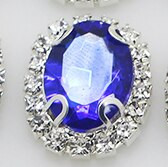 NAUJIENA 10 vnt./rinkinys 20*25MM ovalios akrilo kalnų krištolinio akmens mygtukai užsegamos plokščios nugaros mygtukas, skirtas Scarpbooking Vestuviniams plaukų aksesuarams dekoratyvinis