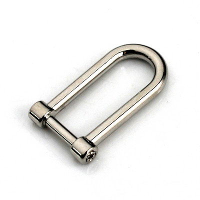 1db ötvözött kapcsok karabiner D masni kengyel bőr vászon táska öv távtartó kulcstartó kulcstartó kampó csavaros csatlakozás csatlakozó csat