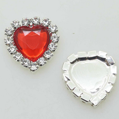 ZMASEY Butoane acrilice 10 buc/set 16 mm Buton inimă Invitație de nuntă Decor Frumusețe Avatar Strălucitor Prețuri cu ridicata