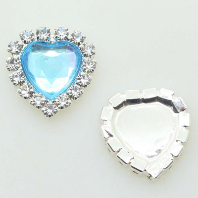 ZMASEY Butoane acrilice 10 buc/set 16 mm Buton inimă Invitație de nuntă Decor Frumusețe Avatar Strălucitor Prețuri cu ridicata