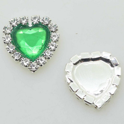 ZMASEY Butoane acrilice 10 buc/set 16 mm Buton inimă Invitație de nuntă Decor Frumusețe Avatar Strălucitor Prețuri cu ridicata