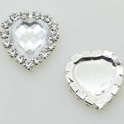 ZMASEY Butoane acrilice 10 buc/set 16 mm Buton inimă Invitație de nuntă Decor Frumusețe Avatar Strălucitor Prețuri cu ridicata