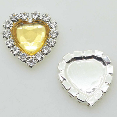 ZMASEY Butoane acrilice 10 buc/set 16 mm Buton inimă Invitație de nuntă Decor Frumusețe Avatar Strălucitor Prețuri cu ridicata