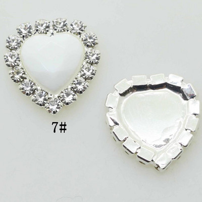 ZMASEY Butoane acrilice 10 buc/set 16 mm Buton inimă Invitație de nuntă Decor Frumusețe Avatar Strălucitor Prețuri cu ridicata