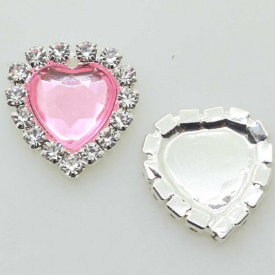 ZMASEY Butoane acrilice 10 buc/set 16 mm Buton inimă Invitație de nuntă Decor Frumusețe Avatar Strălucitor Prețuri cu ridicata