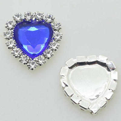 ZMASEY Butoane acrilice 10 buc/set 16 mm Buton inimă Invitație de nuntă Decor Frumusețe Avatar Strălucitor Prețuri cu ridicata