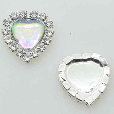 ZMASEY Butoane acrilice 10 buc/set 16 mm Buton inimă Invitație de nuntă Decor Frumusețe Avatar Strălucitor Prețuri cu ridicata