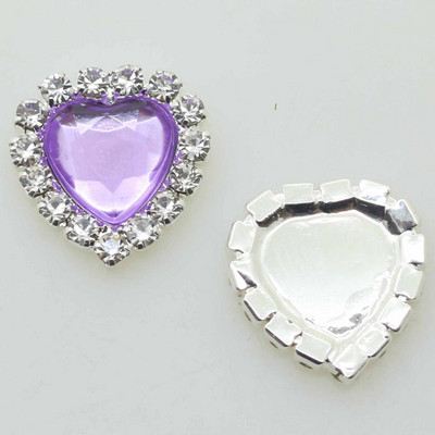 ZMASEY Butoane acrilice 10 buc/set 16 mm Buton inimă Invitație de nuntă Decor Frumusețe Avatar Strălucitor Prețuri cu ridicata