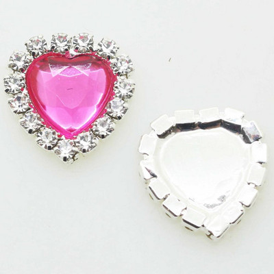 ZMASEY Butoane acrilice 10 buc/set 16 mm Buton inimă Invitație de nuntă Decor Frumusețe Avatar Strălucitor Prețuri cu ridicata