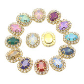 10 buc. Butoane din metal cu aur, placate cu culori mixte, pentru îmbrăcăminte, lucrare manuală, bijuterii, accesorii pentru decorare.