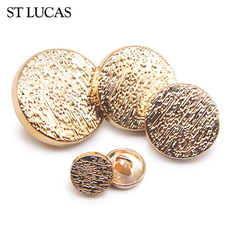 10 kom/lot Novi modni klasični veliki gumbi za šivanje, ukrasni zlatni crni gumbi za odjeću, dodaci za kaput DIY