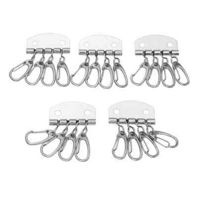 5 τμχ Συμπαγής θήκη κλειδιού Πορτοφόλι Μπρελόκ Αλυσίδα 4-6 Γάντζοι Χειροποίητα Δερμάτινα Χειροποίητα Αξεσουάρ DIY