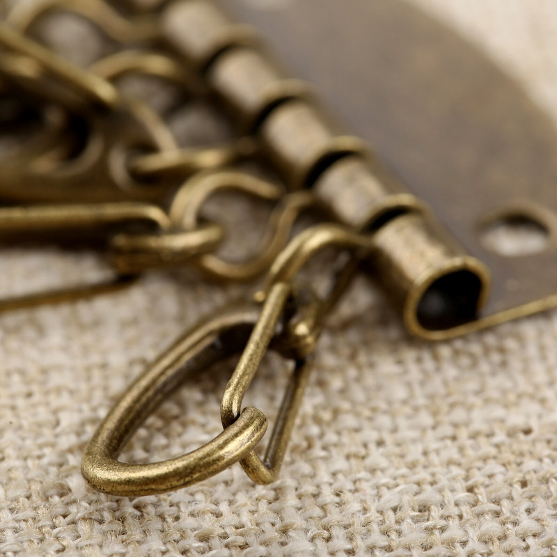 5 τμχ Συμπαγής θήκη κλειδιού Πορτοφόλι Μπρελόκ Αλυσίδα 4-6 Γάντζοι Χειροποίητα Δερμάτινα Χειροποίητα Αξεσουάρ DIY