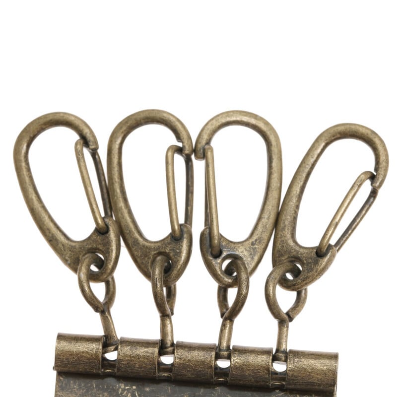 5 τμχ Συμπαγής θήκη κλειδιού Πορτοφόλι Μπρελόκ Αλυσίδα 4-6 Γάντζοι Χειροποίητα Δερμάτινα Χειροποίητα Αξεσουάρ DIY