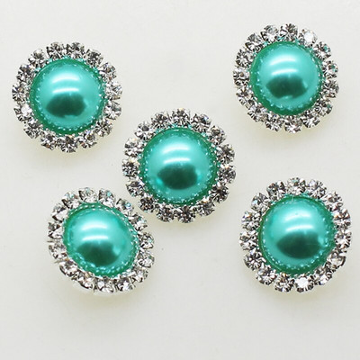 Buton cu stras perlat 10buc/lot16MM Cusut Decorativ Cămașă Material Cataramă Artizanat Cataramă Decorativă Argint