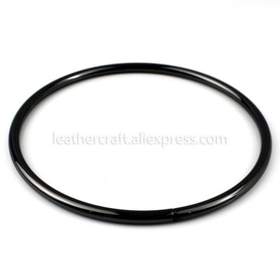 1x Μεταλλικό συμπαγές O-ring τσάντα λαβής Αντικατάσταση τσάντας λουράκι αποσκευών DIY Fashion Hardware Αξεσουάρ 115mm (4-1/2")