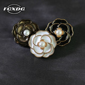 10tk Black Vintage Pearl Flower nööbid riietamiseks Kaunid naiste riided Dekoratiivsed nööbid Õmblemine Tarvikud Nööbid