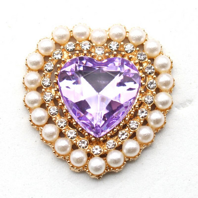 10 kom/serija 27 mm ukrasni gumbi od legure u obliku srca Gumbi DIY pozlaćeni ukrasi za odjeću Ukrasi za suknje Dodaci